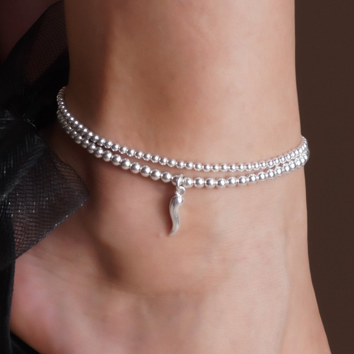 Italian Horn Anklet