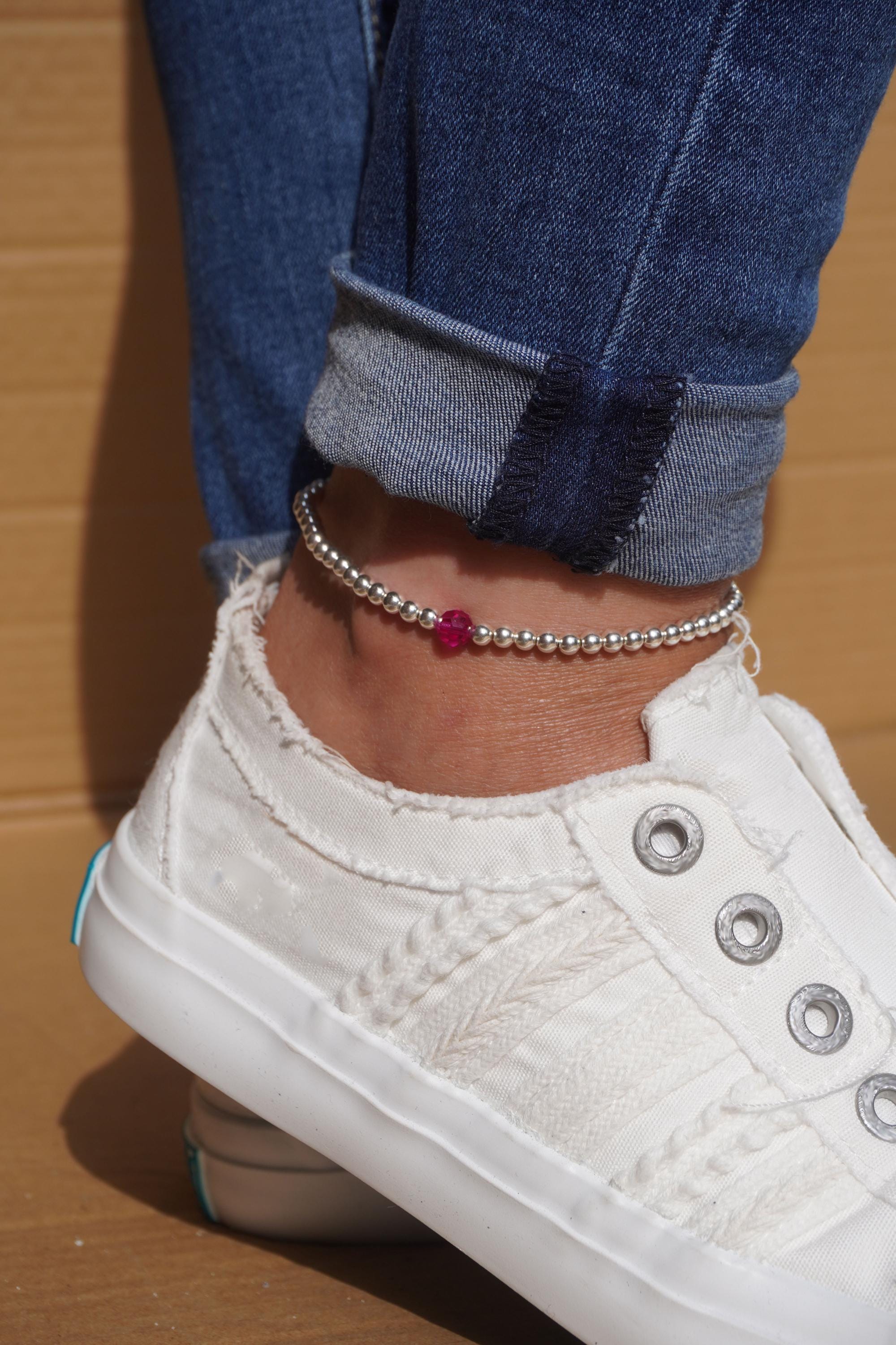 Swarovski Birthstone Anklet